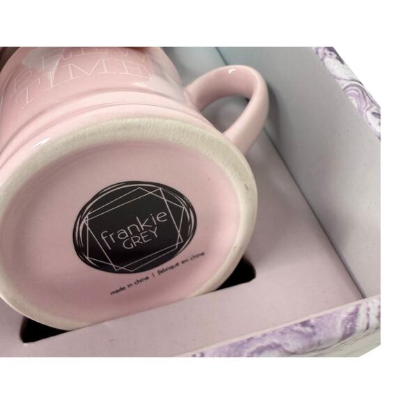 Frankie Grey MINI MUG SET (4) Demitasse Espresso Shot Glasses Ceramic Multicolor - Picture 7 of 11